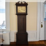 D26. Grandfather clock. Maker unknown. 85”h x 18”w x 10”d - $250 